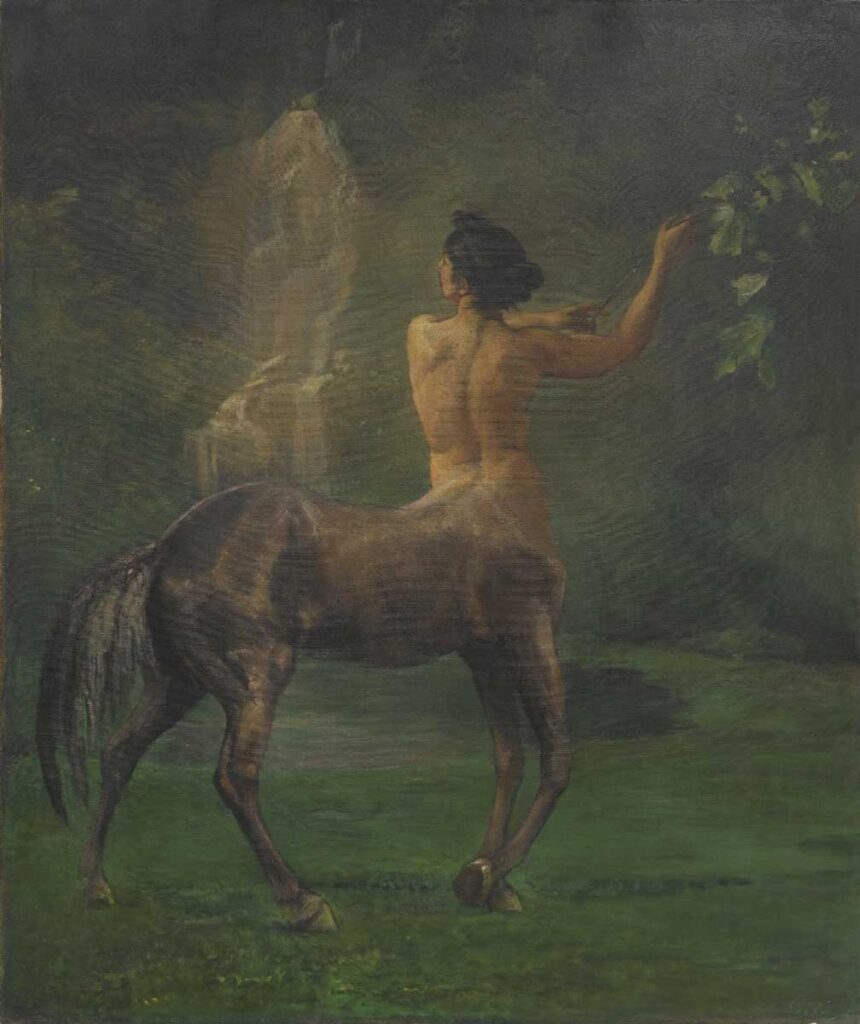 Los centauros eran mitad humanos y mitad caballos.