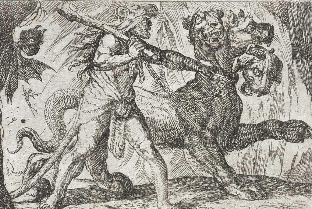 Cerbero era el perro de Hades y guardián de las puertas del inframundo. Una de las criaturas más conocidas de la mitología griega.