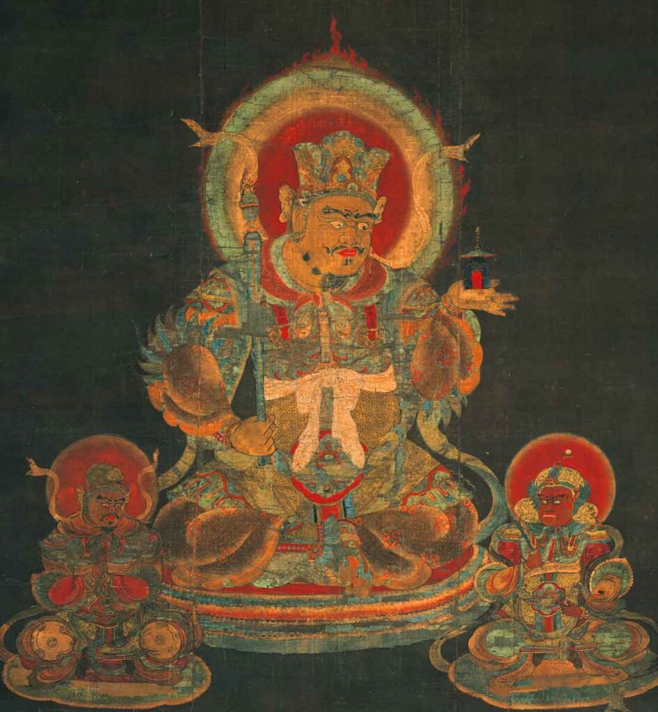 Bishamon es uno de los siete dioses de la suerte, también venerado en la India bajo otro nombre distinto.