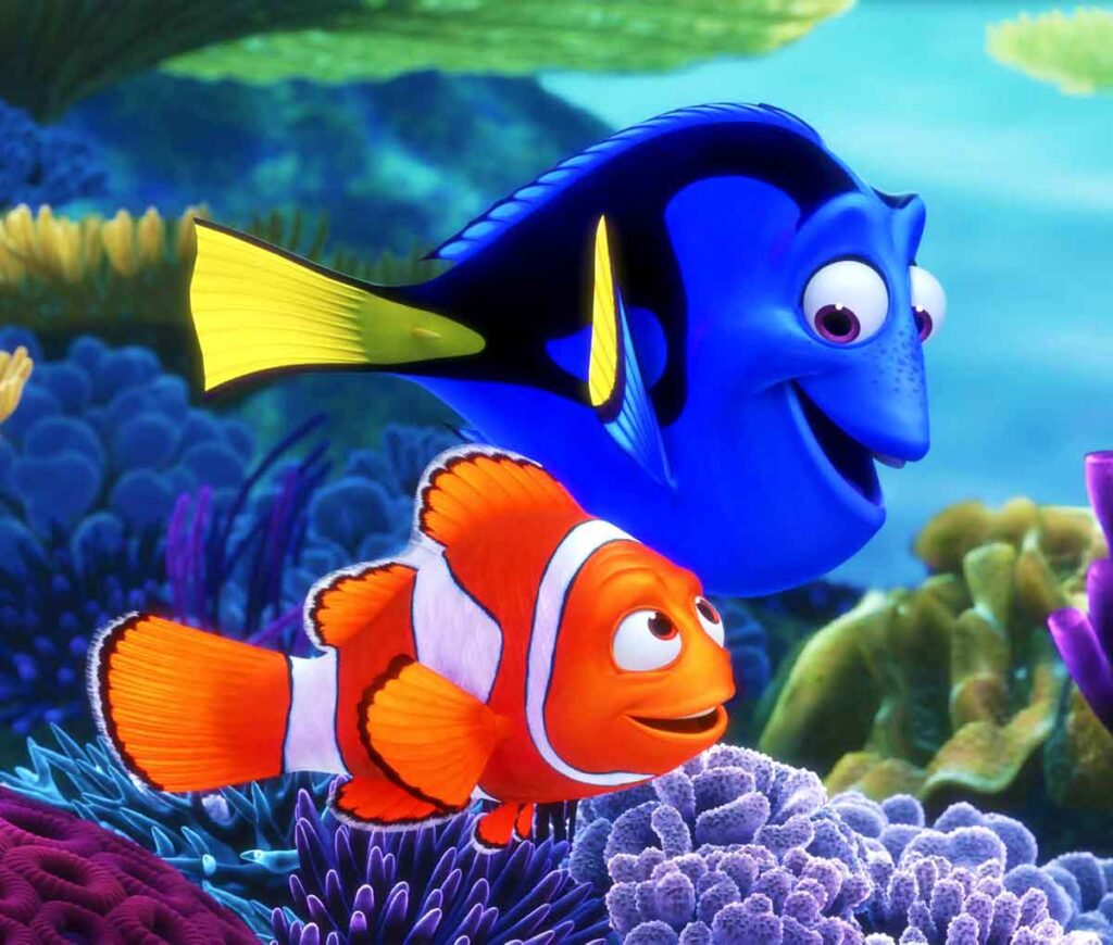 Buscando a Nemo es la entrañable película de Pixar en la que un padre busca a su hijo, Nemo, un pez payaso.