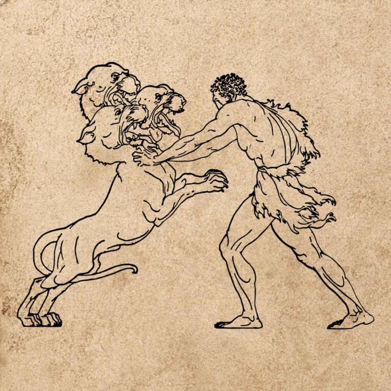 Cerbero es el guardián de las puertas del Inframundo en la mitología griega.