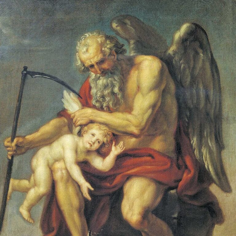 Cronos, el Dios del tiempo y padre dioses en la mitología griega.