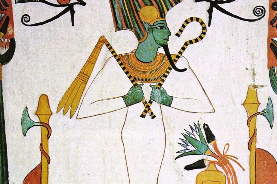 El Dios Osiris, el dios del Inframundo y el más allá.