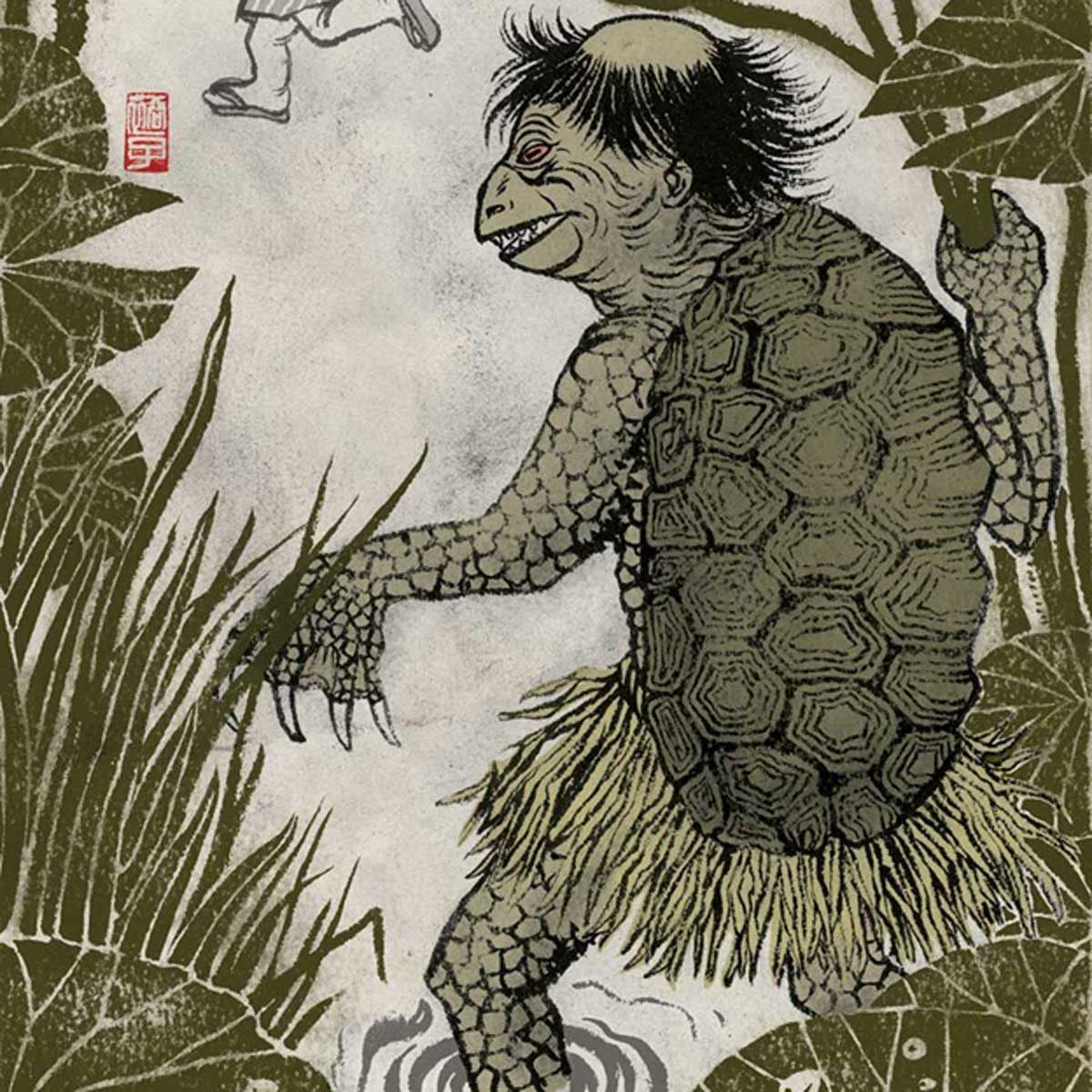 El Kappa aparece en muchas leyendas del folklore de Japón y es una criatura que suele ser malvada.