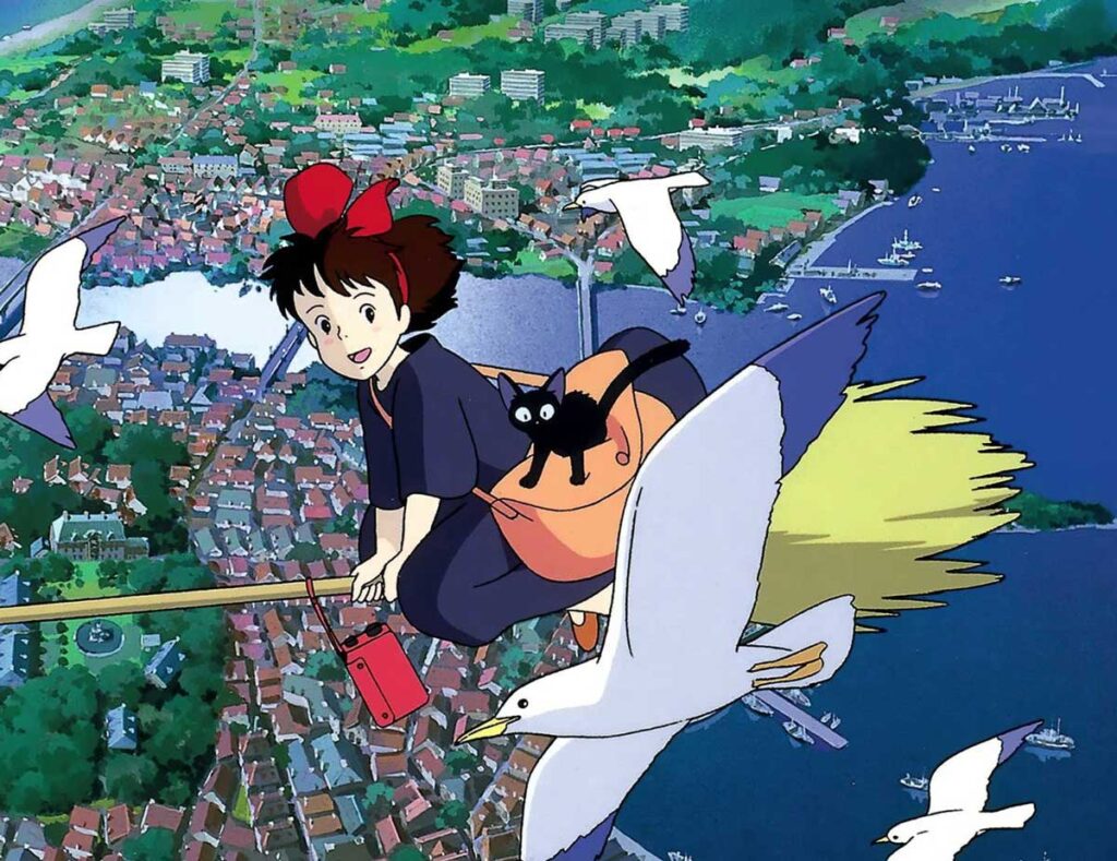 Kiki entregas a domicilio es una película de Studio Ghibli sobre una bruja.