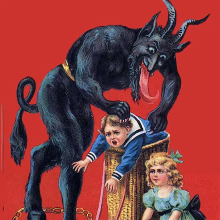 El Krampus es un personaje de la mitología de algunos países que castiga a los niños que no se portan bien.