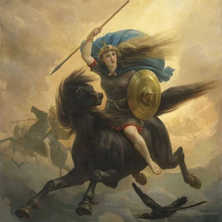 La valquiria es una mujer que aparece en la mitología nórdica.