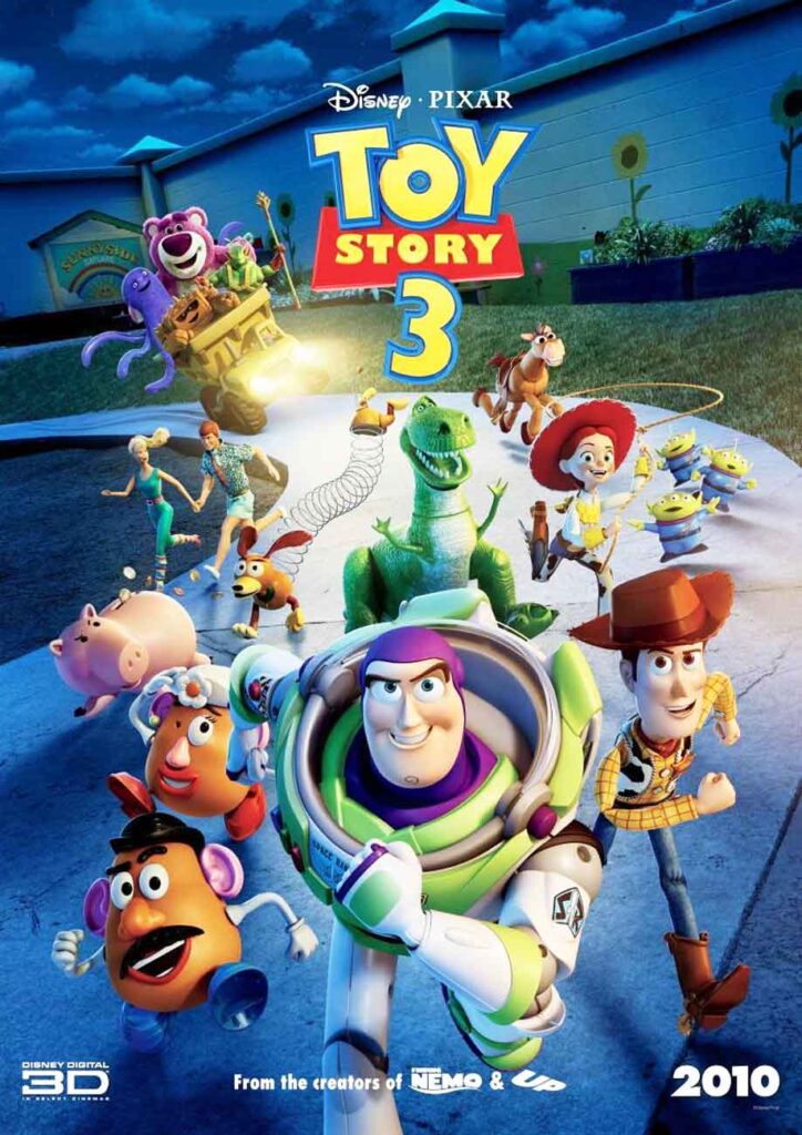 Toy Story 3 se desarrolla en una guardería y es la tercera entrega de la famosa película de Pixar.