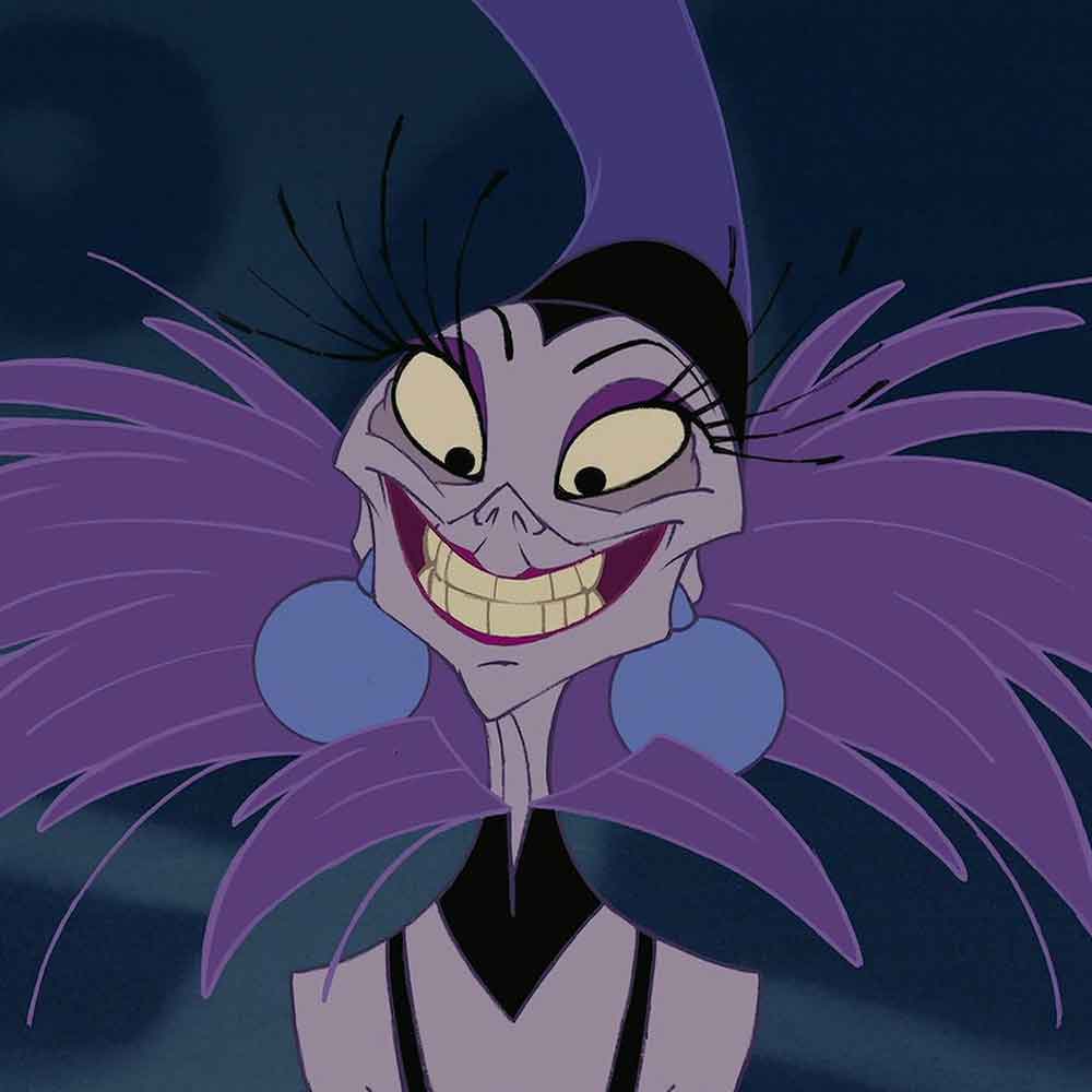 Yzma es la villana del emperador y sus locuras, la película de Disney.