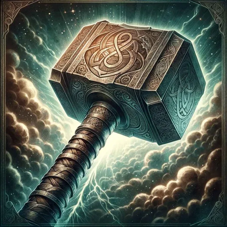 Mjölnir, el martillo de Thor, el dios nórdico.